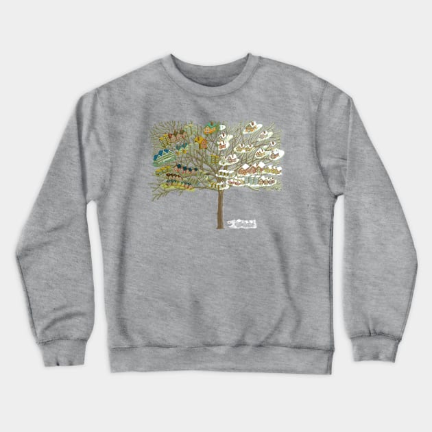 The All Season TreeHouse! Crewneck Sweatshirt by BullShirtCo